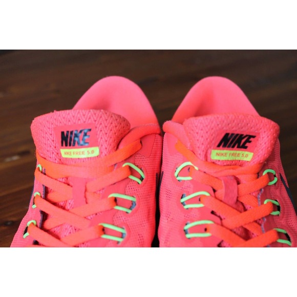 NIKE Free 5.0 GS Youth's Running Shoes 725104-600 Size 6.5Y/Womens Size 8 Orange - Picture 5 of 10